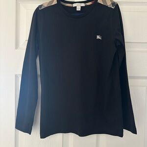 Burberry Black Check Long Sleeve Shirt